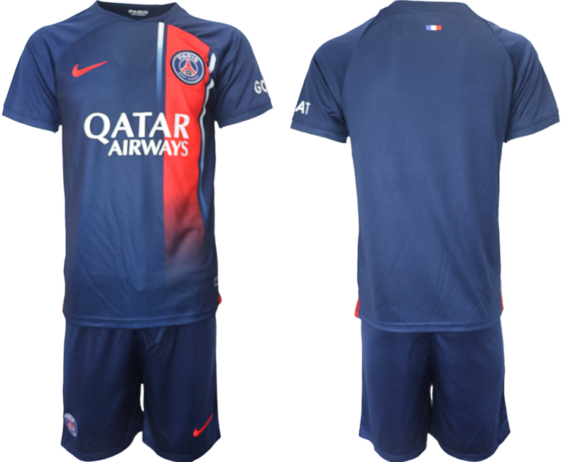 Men 2023-2024 Club Paris St Germain home soccer jersey